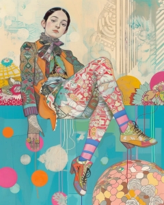 Femeie in moda pop-art