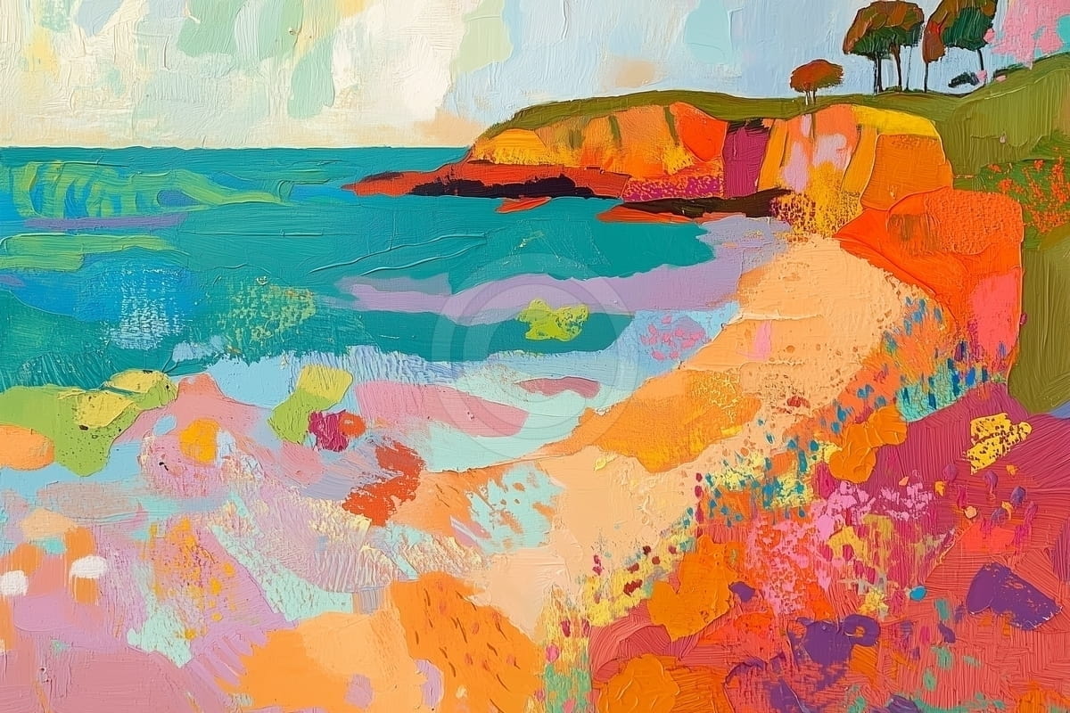 Tablou Coasta colorata